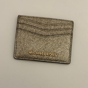Michael Kors Metallic Card Holder